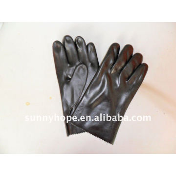 Gant de pvc chimiques noirs